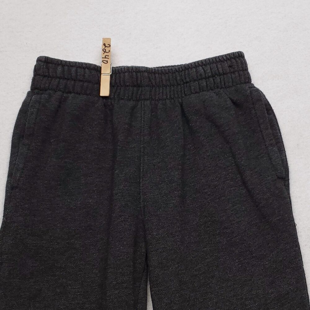 Puma Active Pull On Running Athletic Pants Youth Boys Size 5 Black White 2240